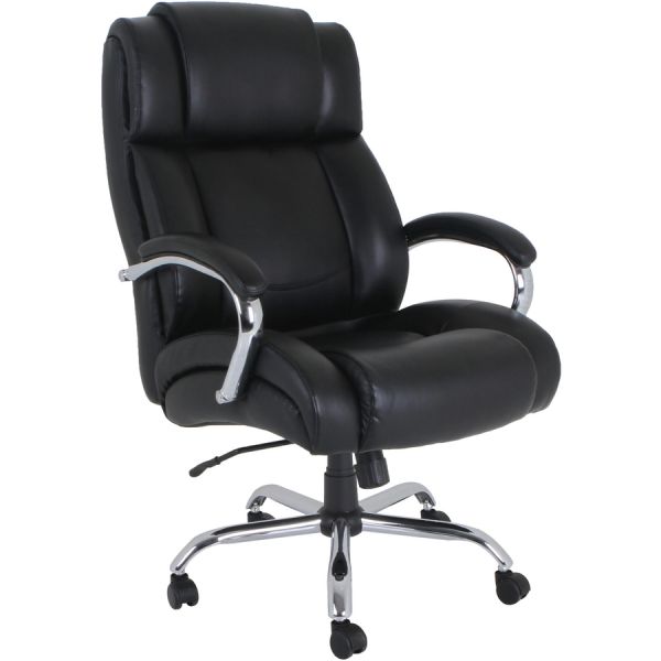 Lorell Big and Tall Leather Office Chair