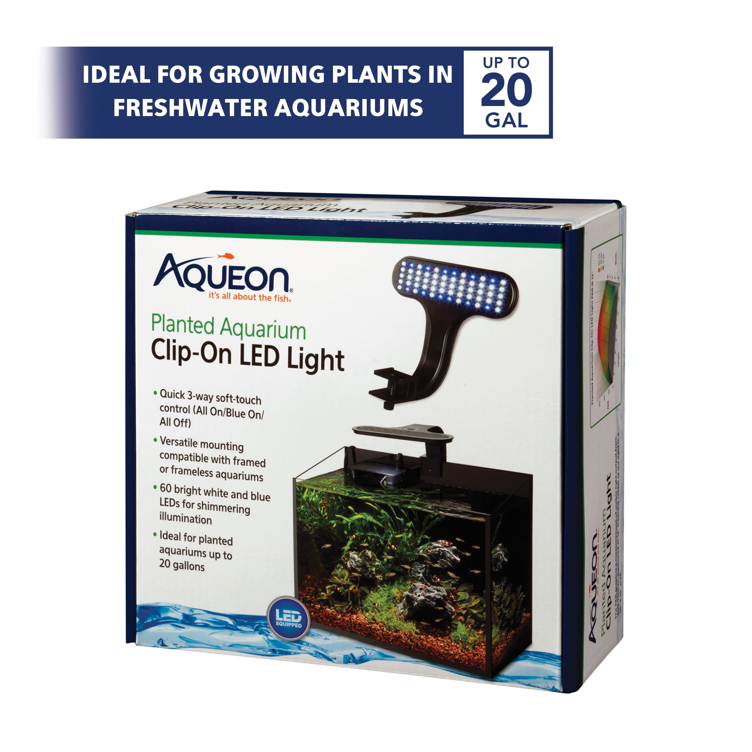 Aqueon Planted Aquarium Clip-On LED Light One Size