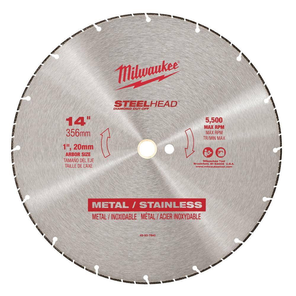 MW 14 in. Steelhead Diamond Cut Off Blade 49-93-7840