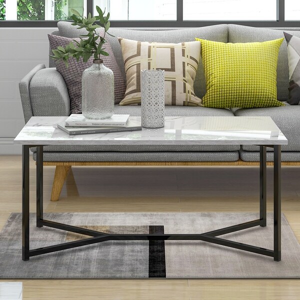 Modern Rectangle Wooden Coffee Table