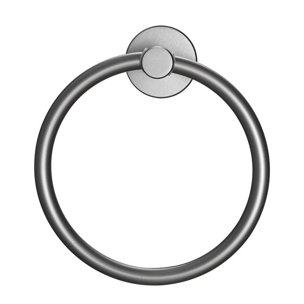 Zalerock Modern Wall-Mounted Hand Towel Ring in Gray MJH005