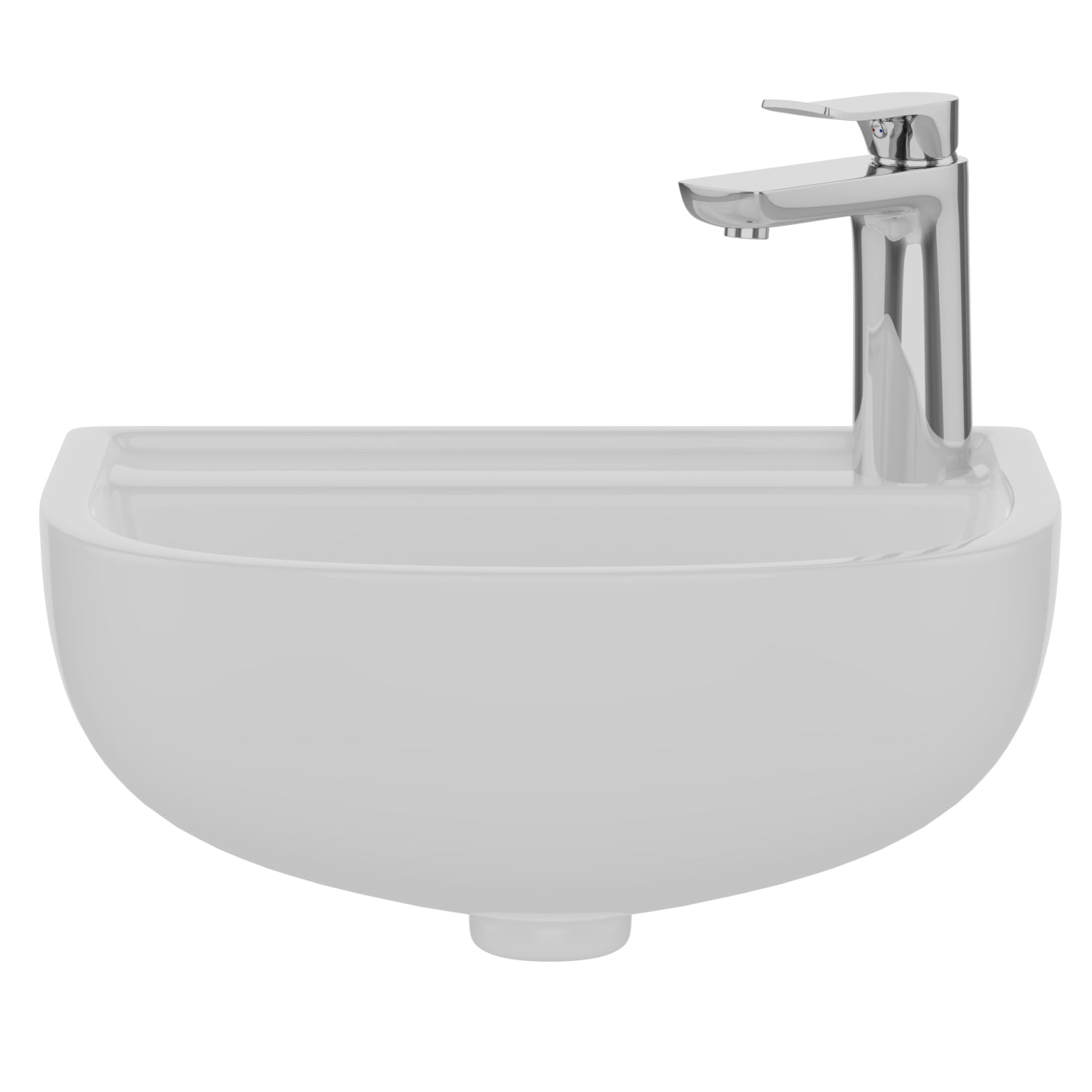 Compact 15″ Wall-Hung Basin