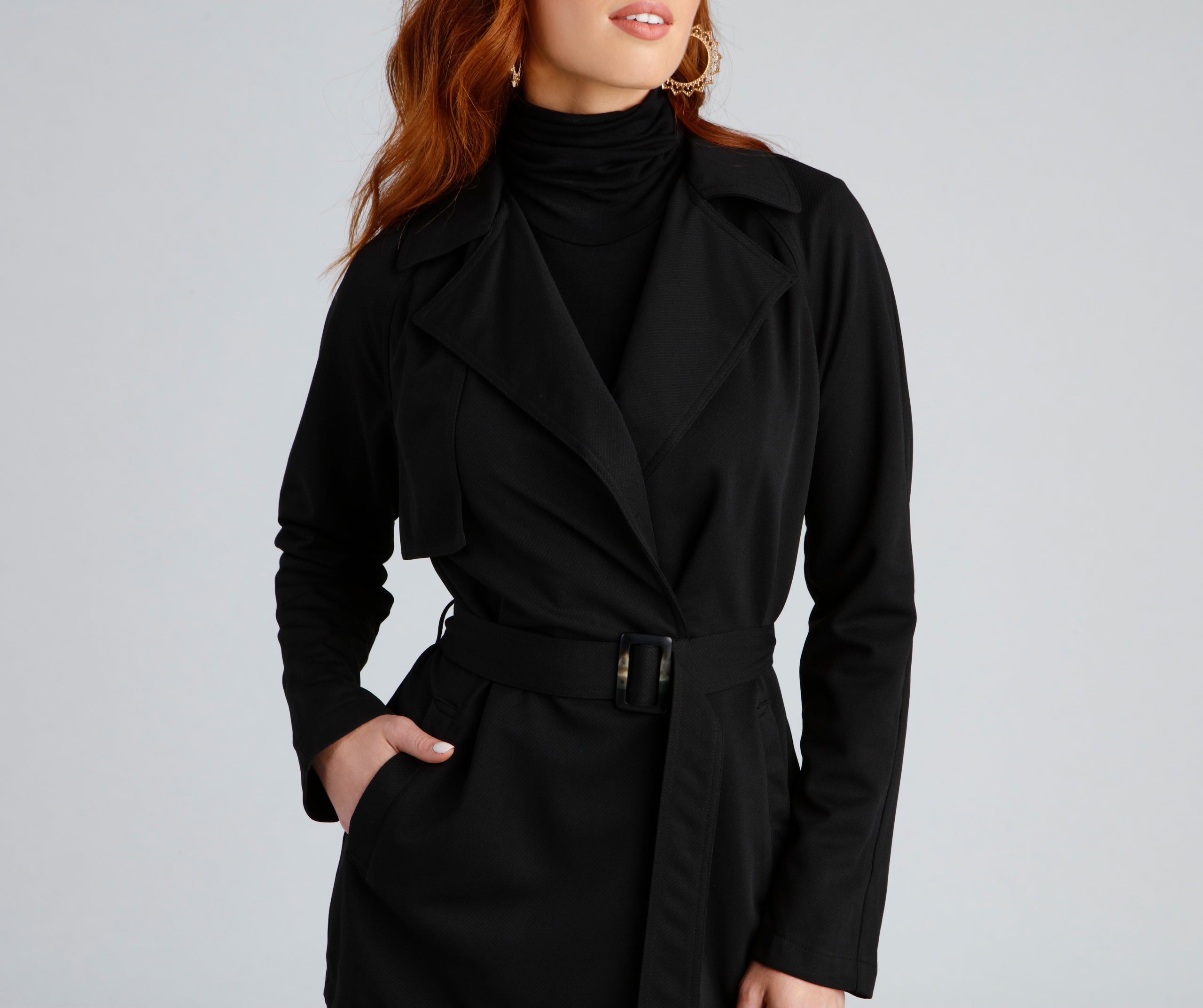 Timelessly Chic Belted Trench Coat