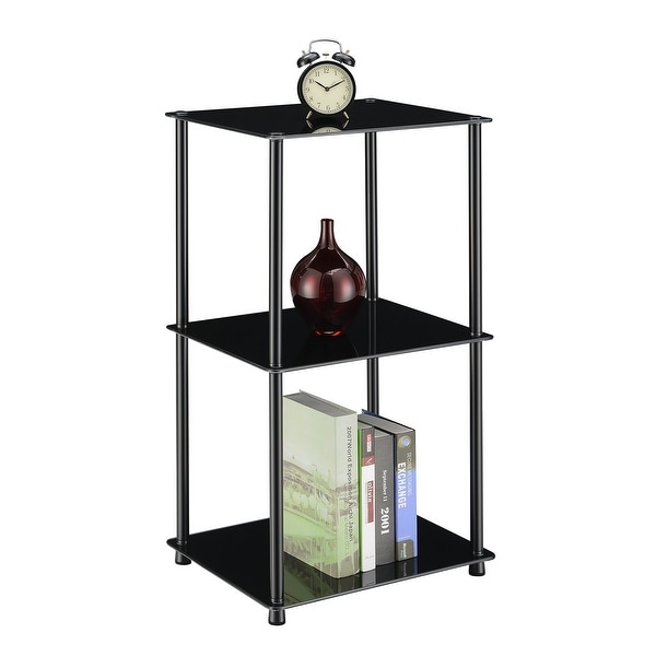 Porch and Den Japonica Classic Glass 3-Tier End Table