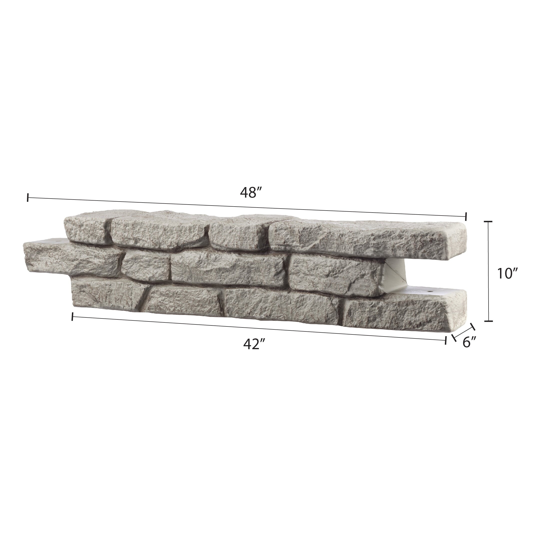 RTS Home Accents Rock Lock Raised Garden Bed Stright Rock (Pack of 2)