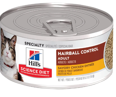 Hill's Science Diet Adult Hairball Control Canned Cat Food - Savory Chicken Entree 5oz