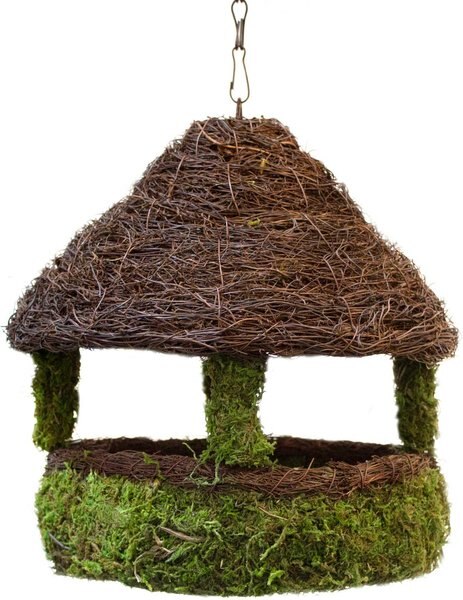 Galapagos Gazebo Woven Birdhouse， Fresh Green