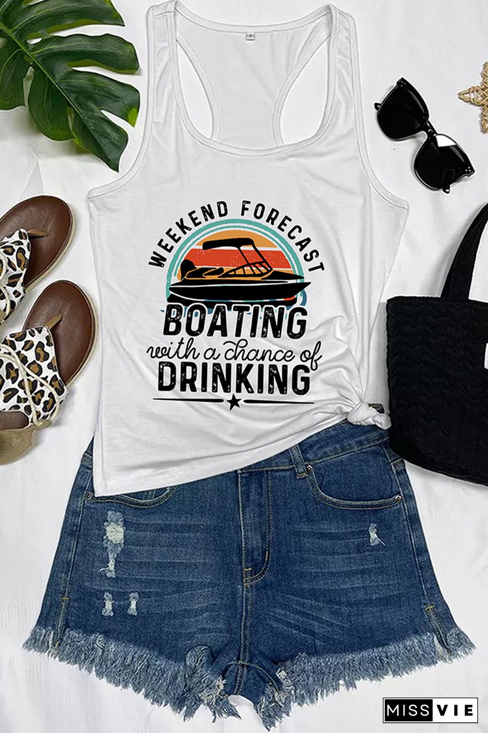 Weekend Forecast Boating Tank Tops Wholesale