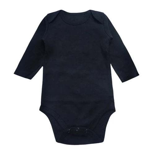 Baby Bodysuit Newborn Babies Clothes Long Sleeve Black Unisex 3 6 9 12 18 24 Months Baby Clothing