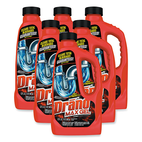 SC Johnson Drano Max Gel Clog Remover | 32 oz Bottle， 12