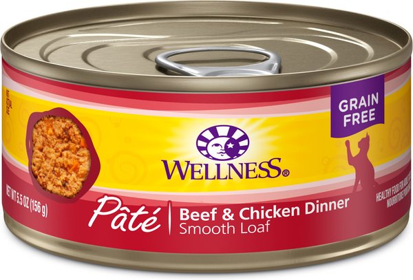 Wellness Complete Health Adult Beef and Chicken Formula Grain-Free Canned Cat Food