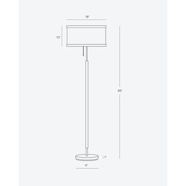 Brightech Carter LED Floor Lamp - Havana Brown.