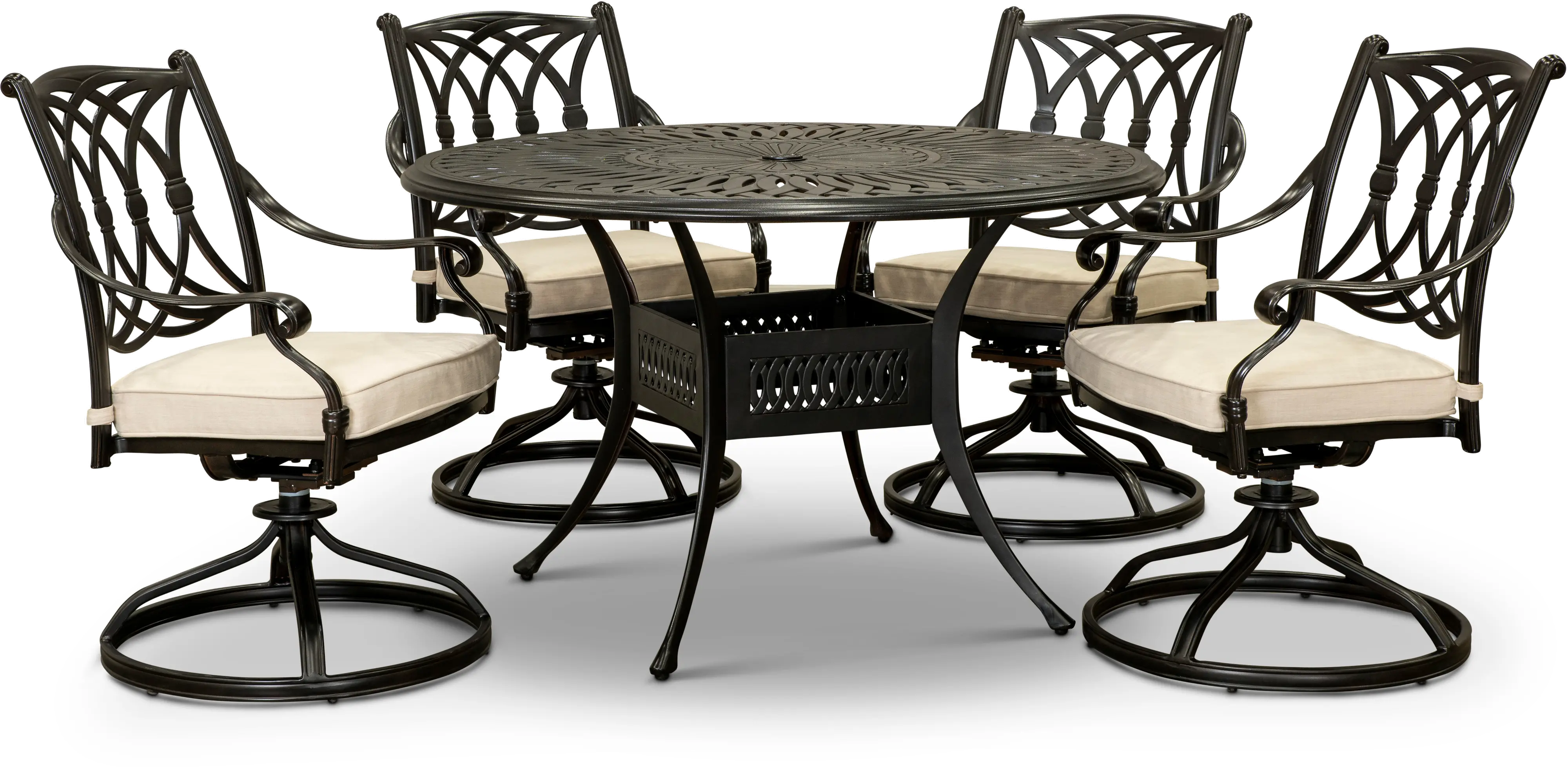 Montreal 5 Piece Round PatioSet