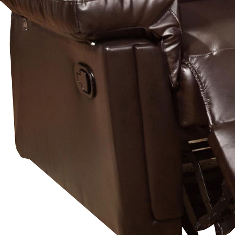 Bonded Leather Rocker/Recliner， Brown