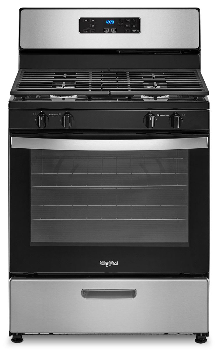 Whirlpool 5.1 Cu. Ft. Stainless Steel Freestanding Gas Range With Broiler Drawer