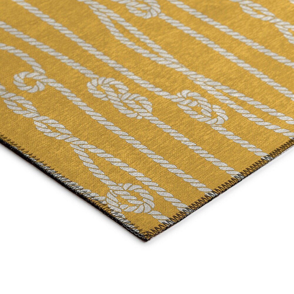 Indoor/Outdoor Harpswell Ocean Rope Washable Rug