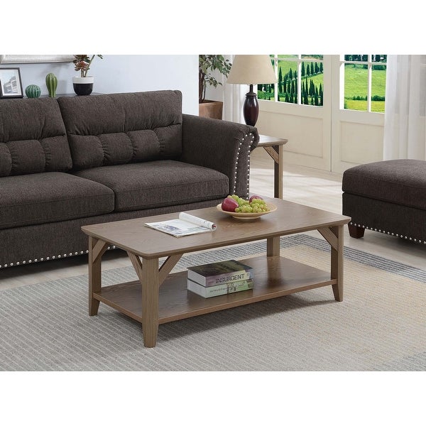 The Gray Barn West Coffee Table with Shelf