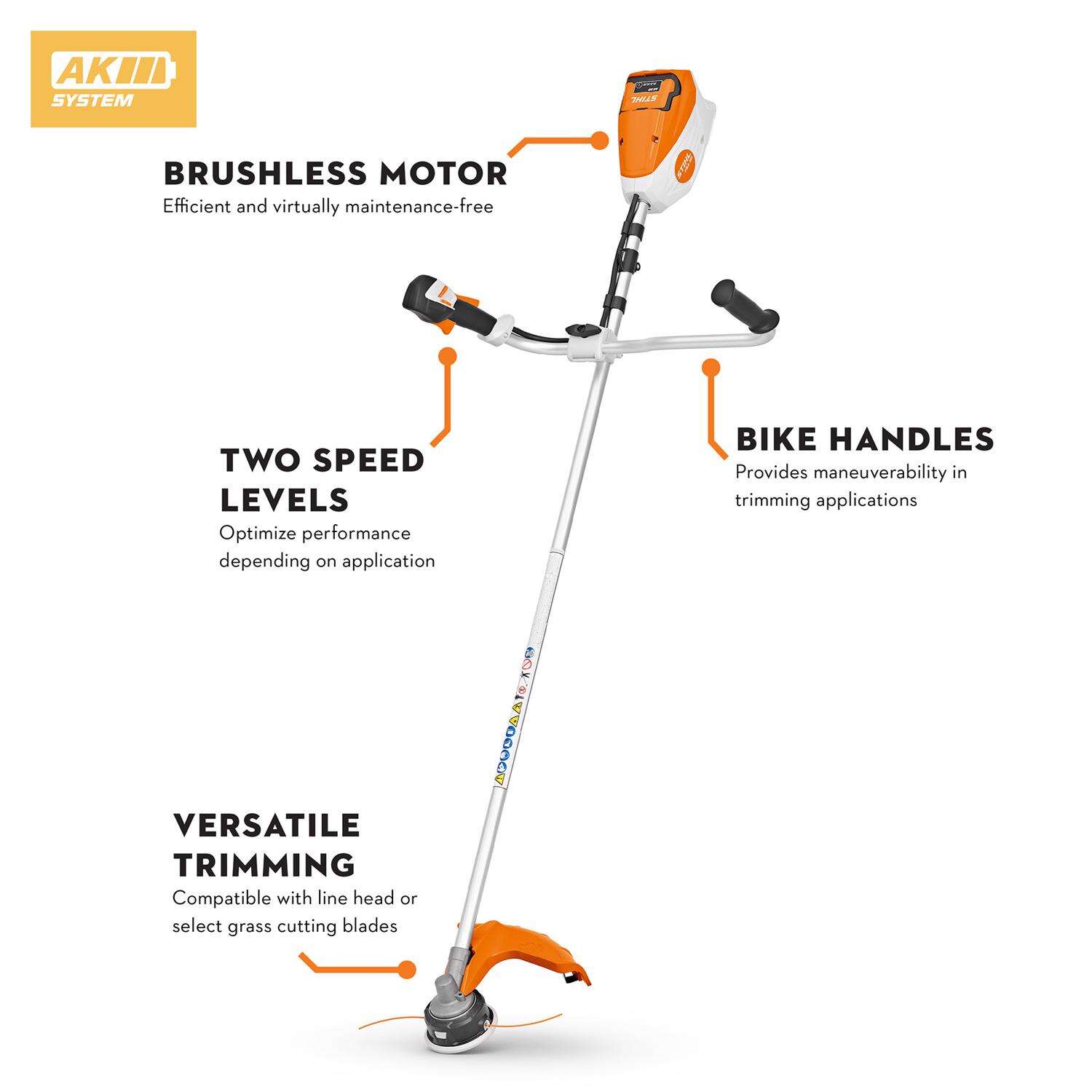 STIHL FSA 80 14.96 in. 36 V Battery Trimmer Tool Only