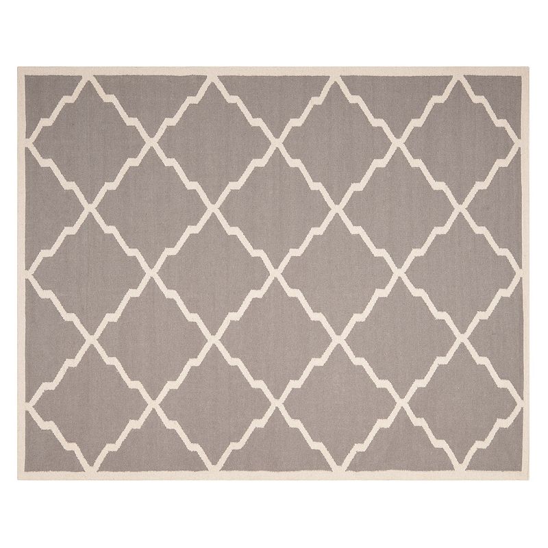 Safavieh Dhurries Jagged Diamond Handwoven Flatweave Wool Rug