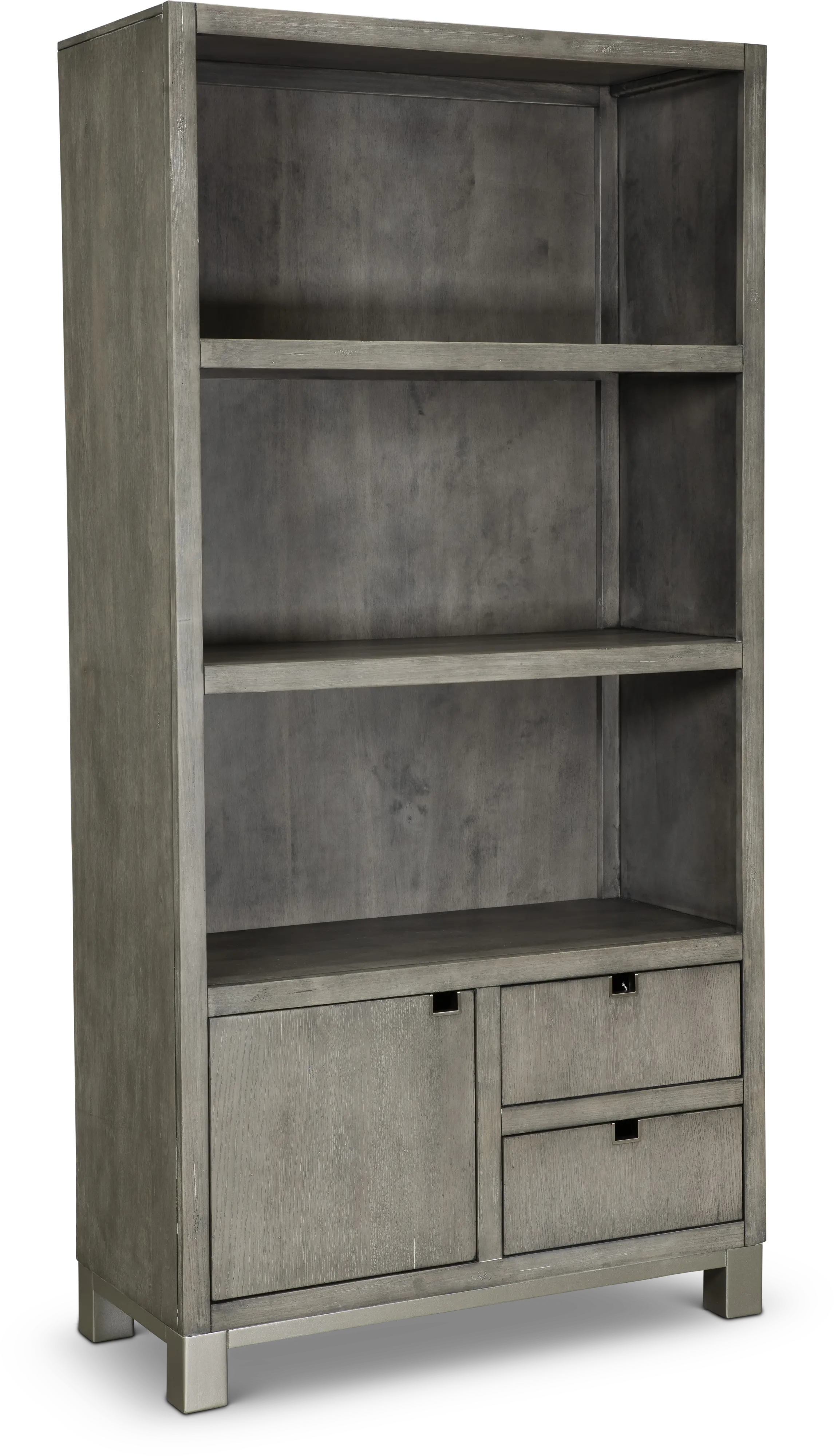 Pacific Heights Washed Gray Home Office Bookcase