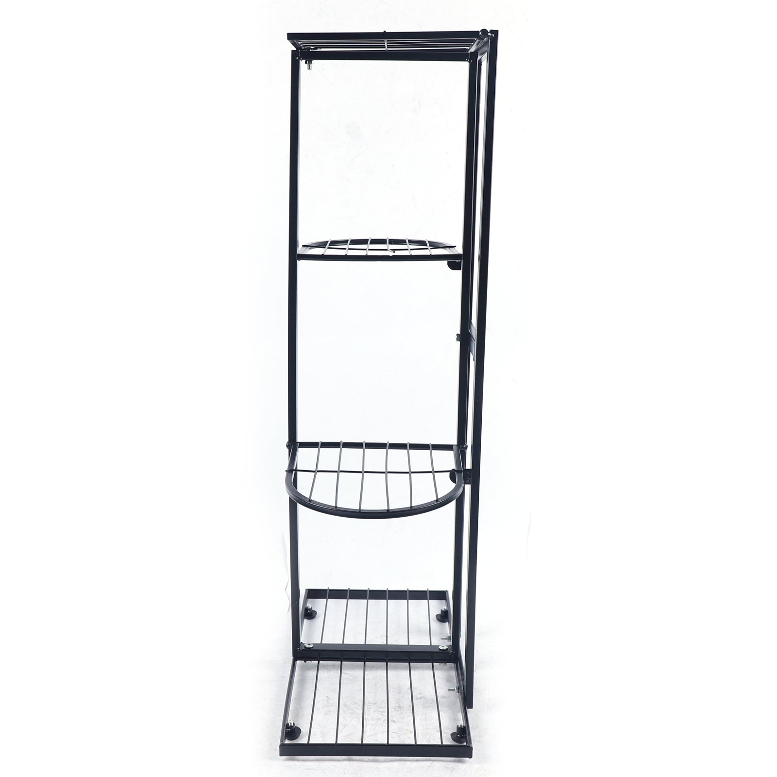 Miumaeov Metal Plant Stand 4 Tier 5 Pot Flower Holder Racks Garden Planter Rack Shelf Organizer for Indoor Outdoor Home Patio Lawn Garden Black