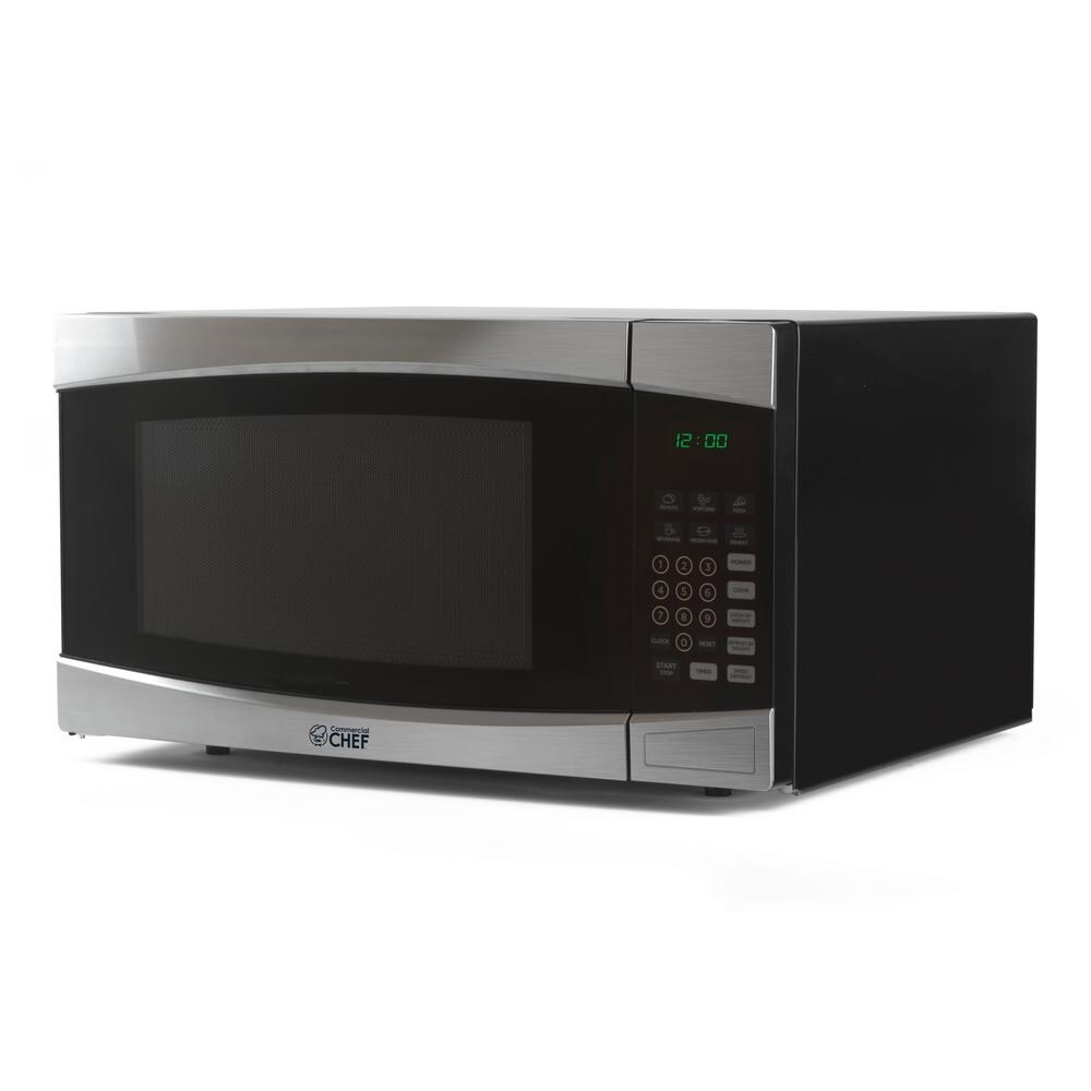 1.6 cu. ft. Countertop Microwave Stainless and Black Shopping - The Best Deals on Over-the-Range Microwaves | 37012555