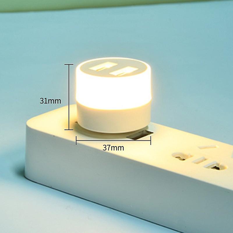 1pc Dual Usb Ports Light 5v Led Night Lights For Power Bank Computer Laptop Notebook Desktop Book Working Lighting