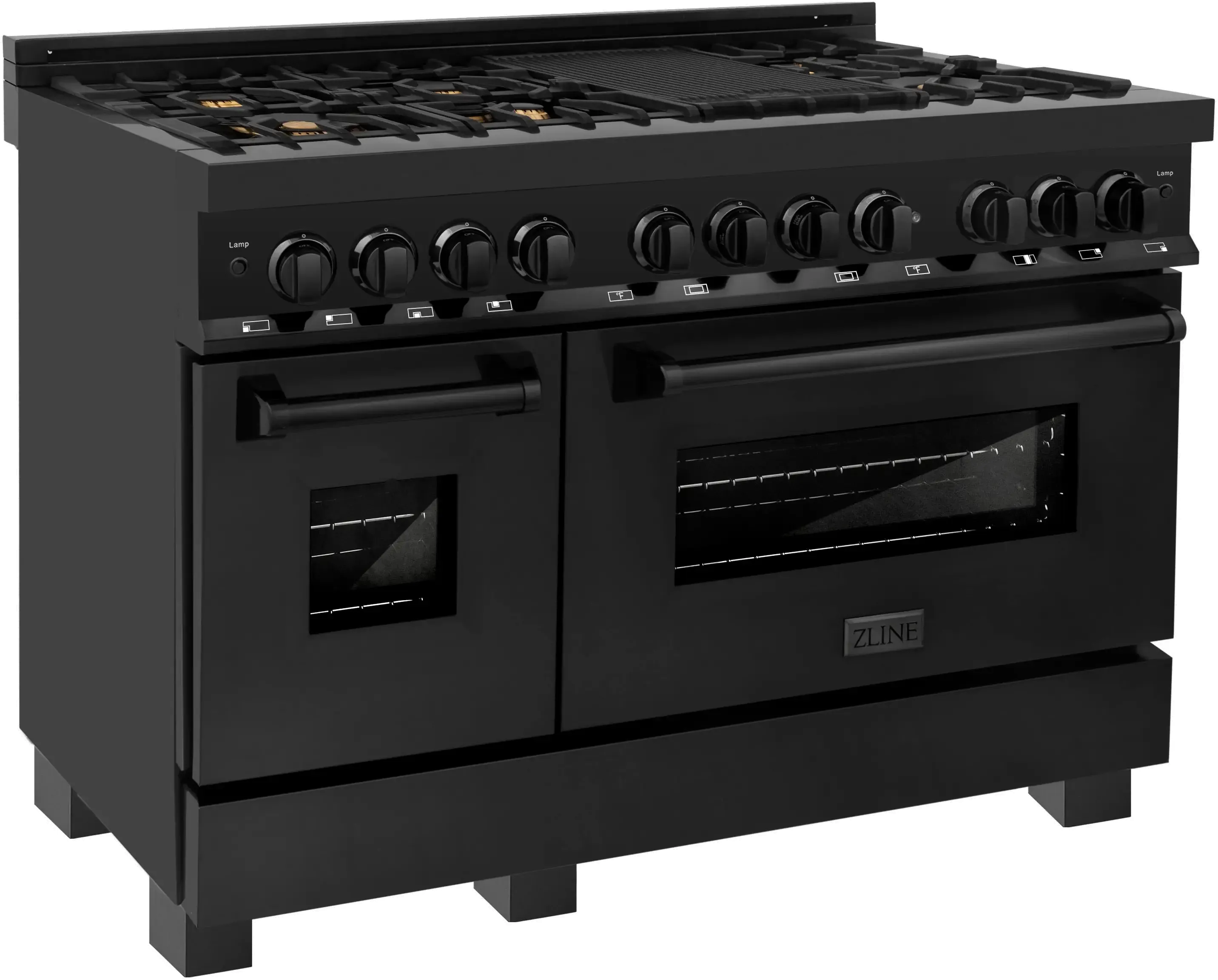 ZLINE Dual Fuel Double Oven Range RAB-BR-48