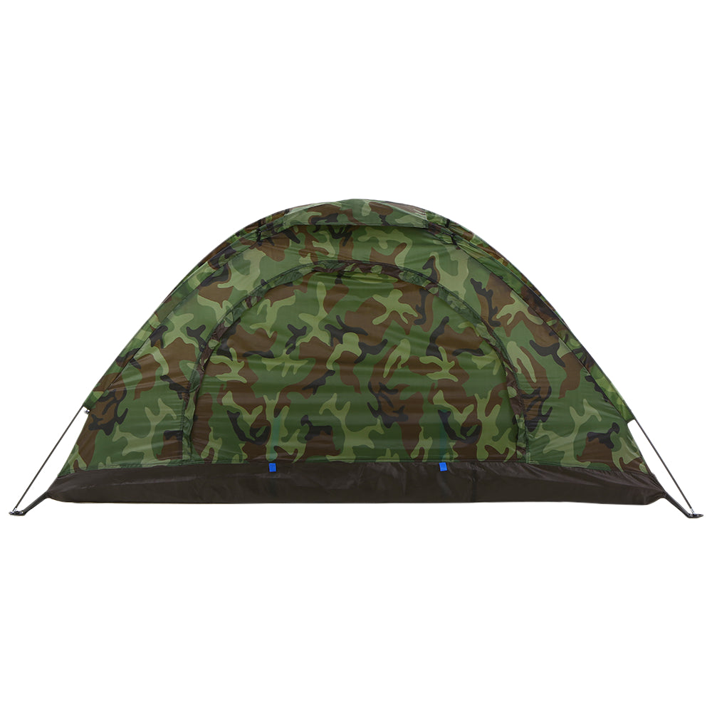 Camping Tent for 1 Person Single Layer Outdoor Portable Camouflage Travel Beach Tent