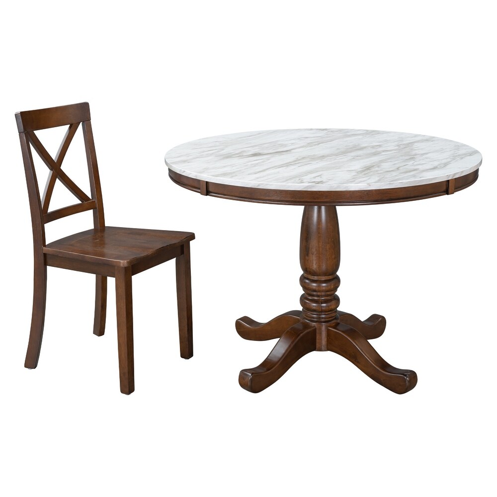 5 Pieces Dining Table and Chairs Set