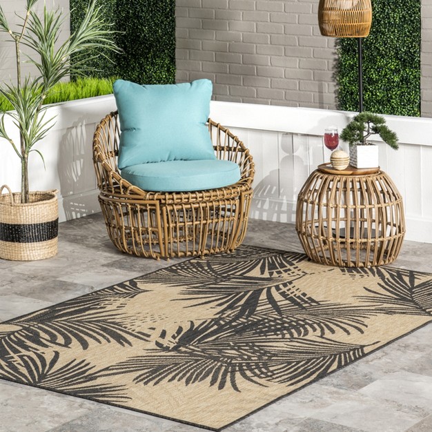 Nuloom Kasia Areca Palm Indoor outdoor Patio Area Rug