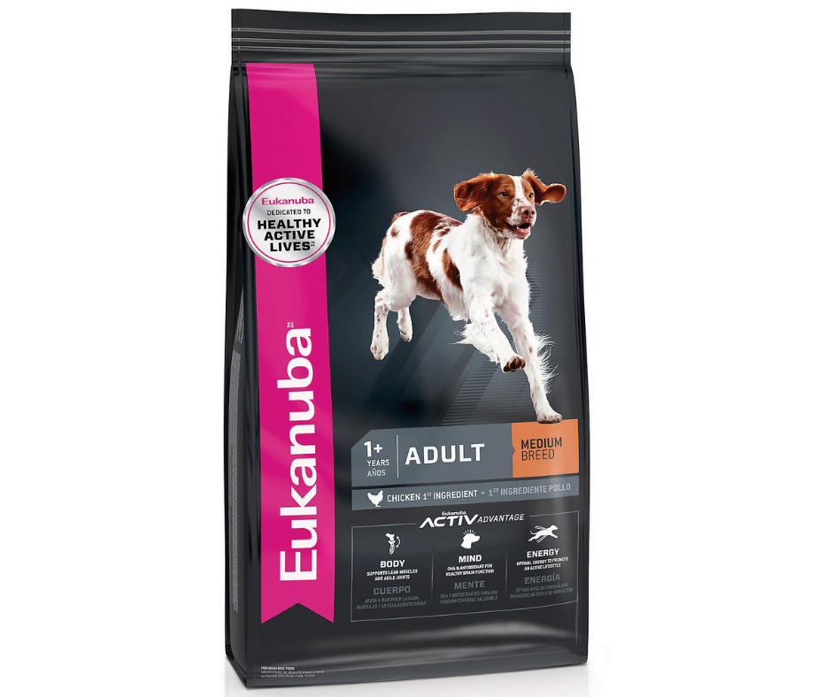 Eukanuba - Medium Breed， Adult Dog Chicken Recipe Dry Dog Food