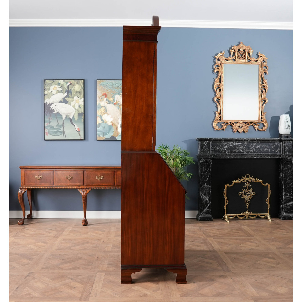 Mahogany Bookcase Secretary Desk   Victorian   Bookcases   by Niagara Furniture  Houzz