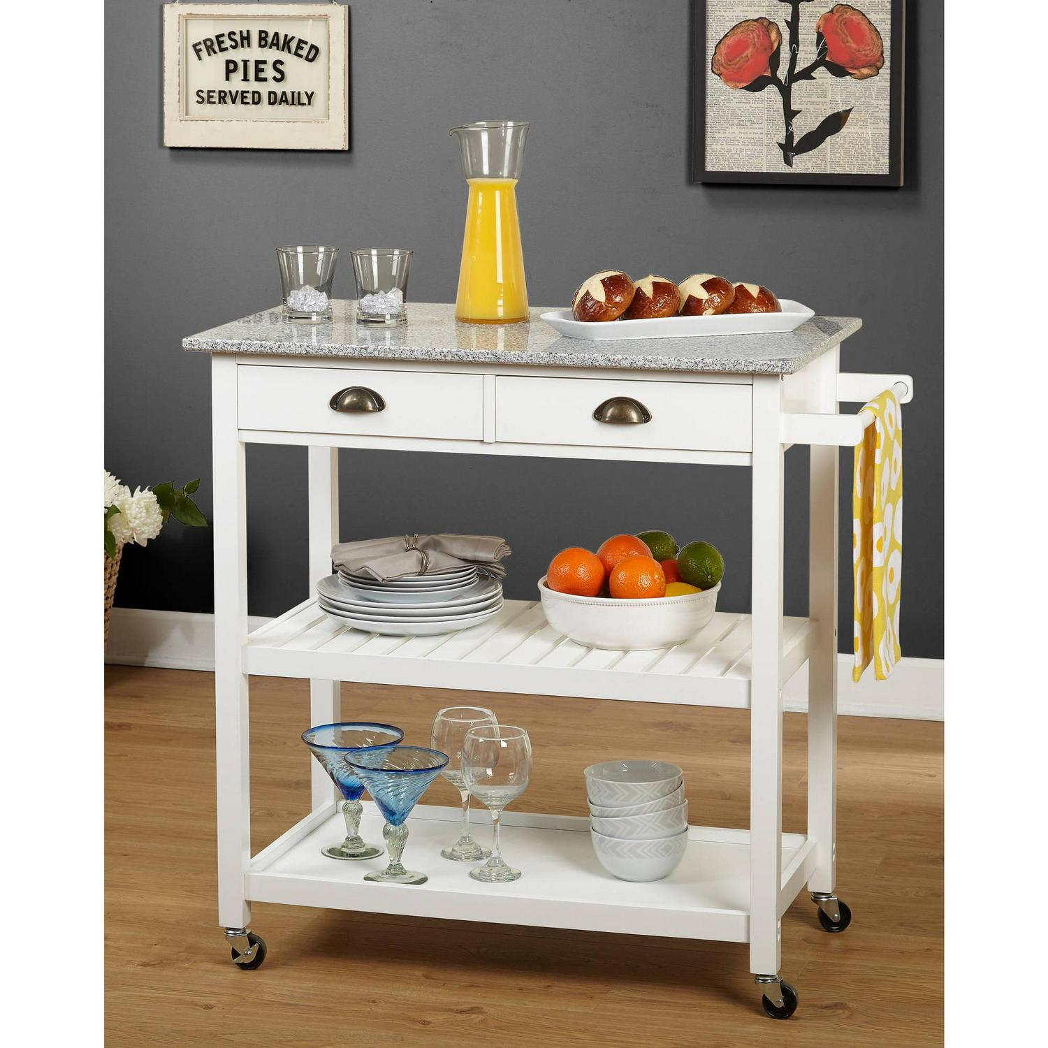 TMS Oregon Kitchen Cart， Multiple Colors