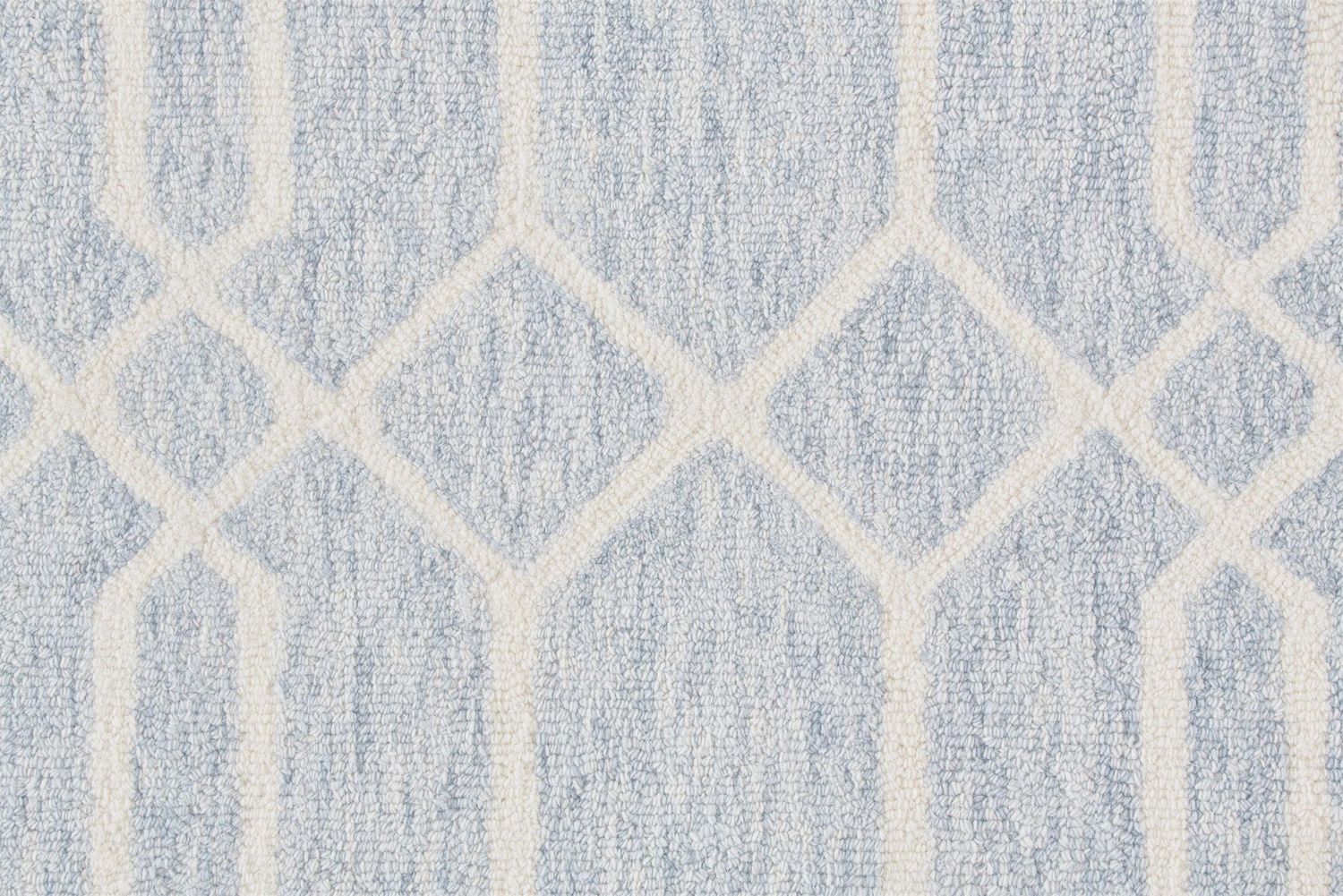 Natal Blue and Ivory Rug by BD Fine