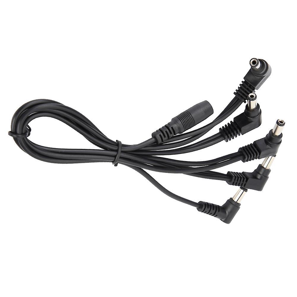 5 Way Electrode Daisy Chain Cable For Guitar Effects Power Supply Adapter Splitter