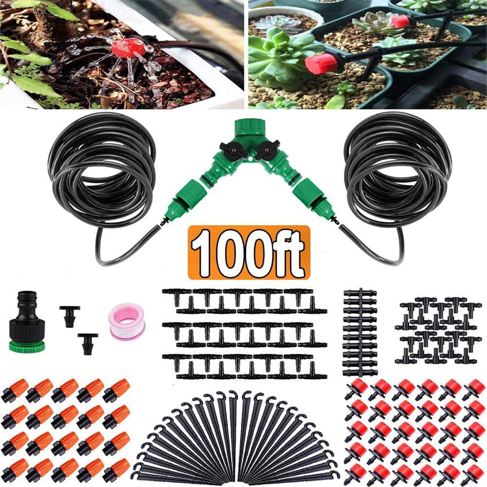 Fangsheng Drip Irrigation Kit， Plant Watering System for Raised Garden Bed， Patio， Lawn