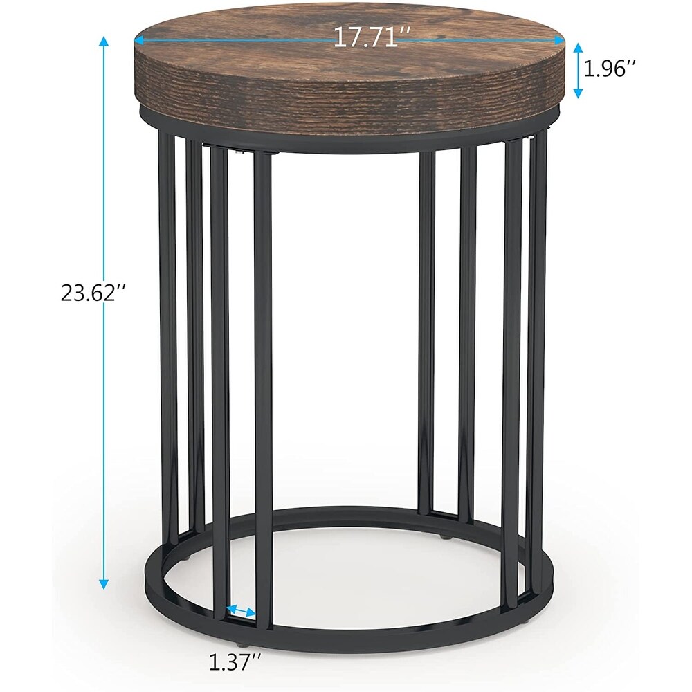 Nightstand Round Side End Table Side Table