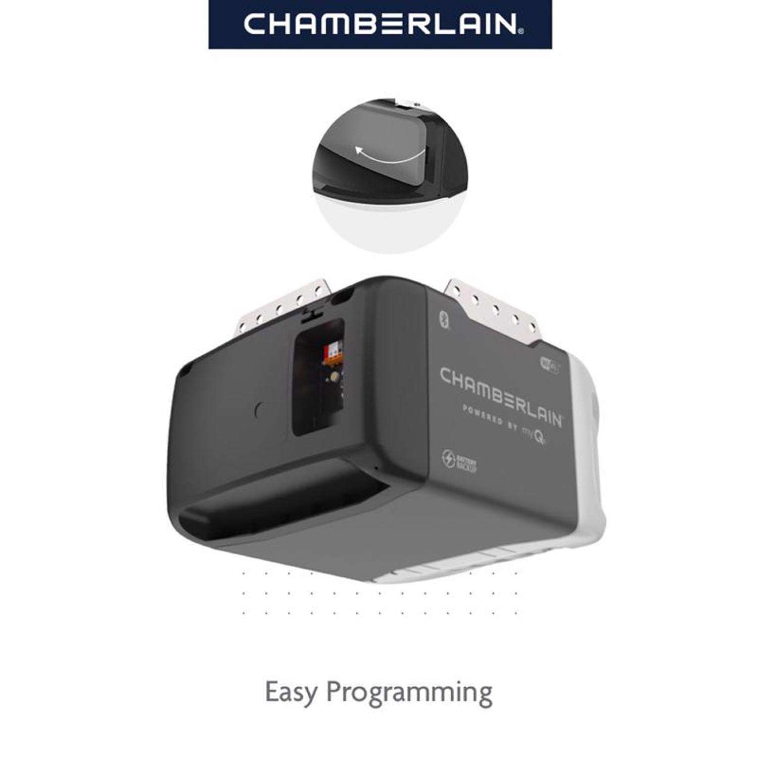 Chamberlain Smart Enabled 0.5 HP Belt Drive WiFi Compatible Smart Garage Door Opener