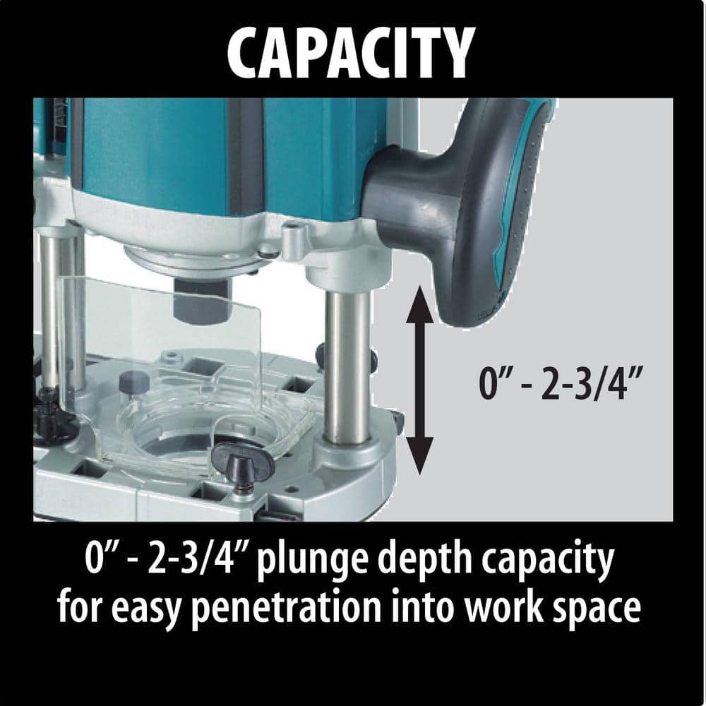 Makita 15-Amp 3-1/4 HP Corded Plunge Router RP1800