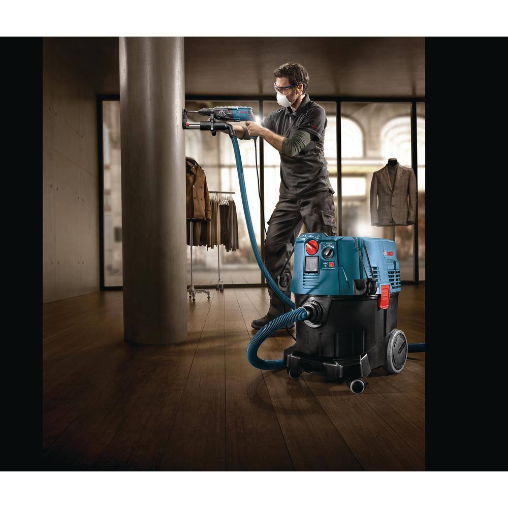 Bosch 9 Gallon Corded WetDry Dust Extractor Vacuum with Auto Filter Clean and HEPA Filter VAC090AH