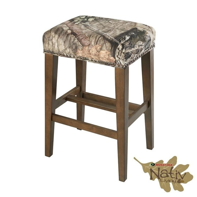 The Mossy Oak Nativ Living Backless Bar Stool