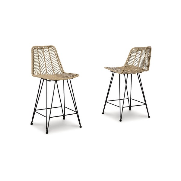 Signature Design by Ashley Angentree Upholstered Bar Stool (Set of 2)