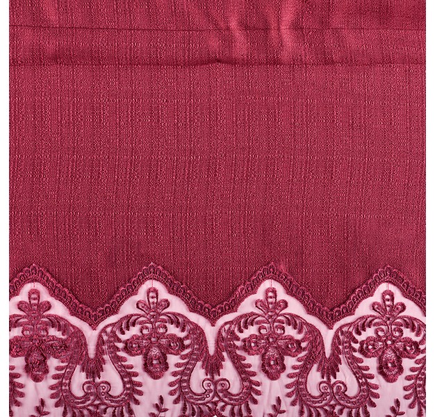 Collections Etc Lace Border Curtain