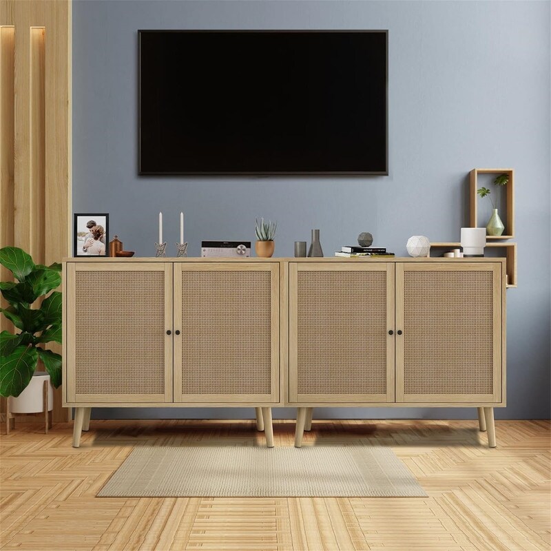 2 Doors Storage Cabinet Console Table Accent Cabinet   15.7\