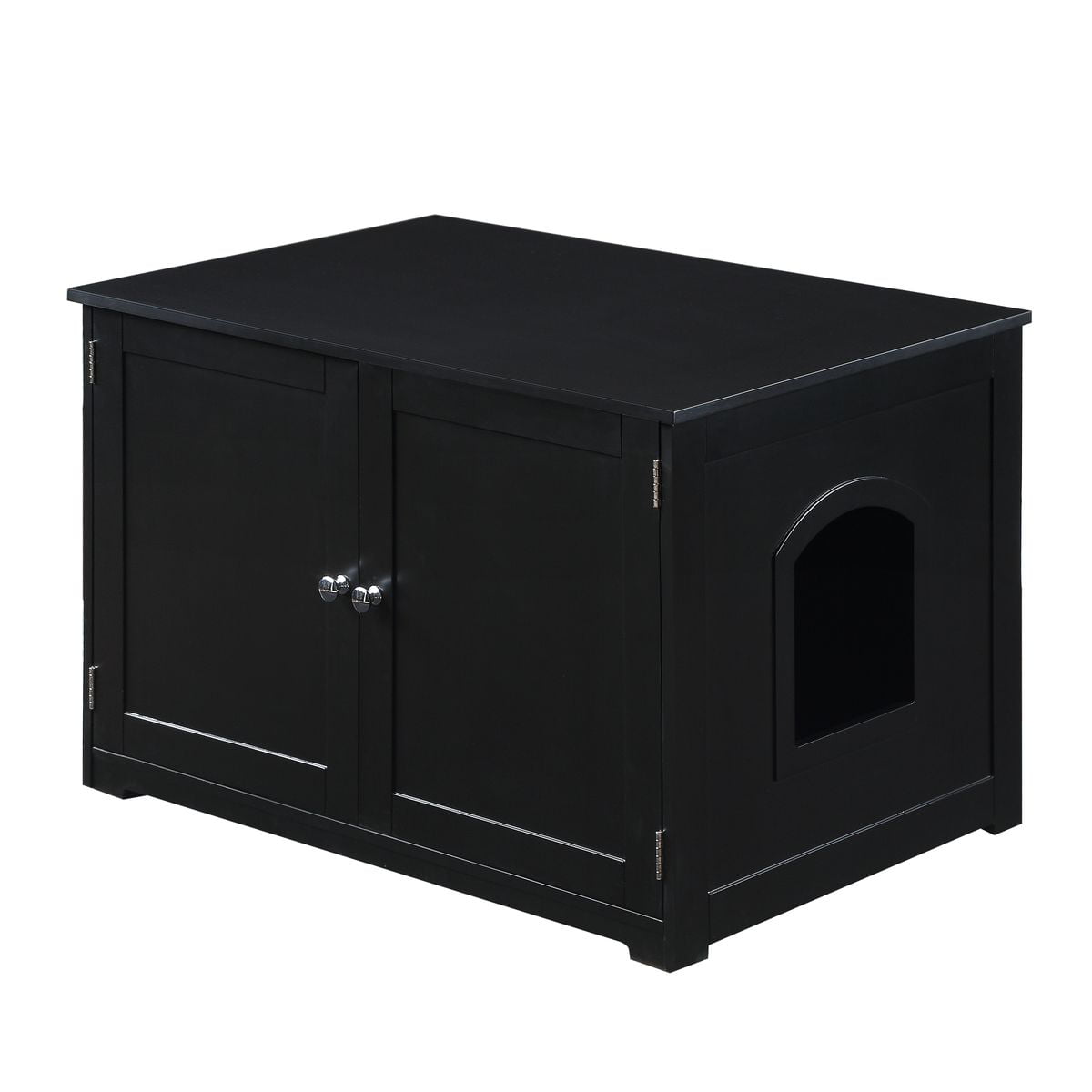 Zoovilla Kitty Litter Loo Bench， Black