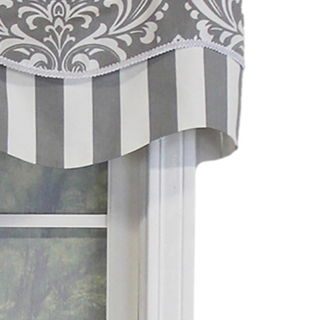 Ozbourne Glory 3in Rod Pocket Layered Window Valance 50in X 16in By Rlf Home