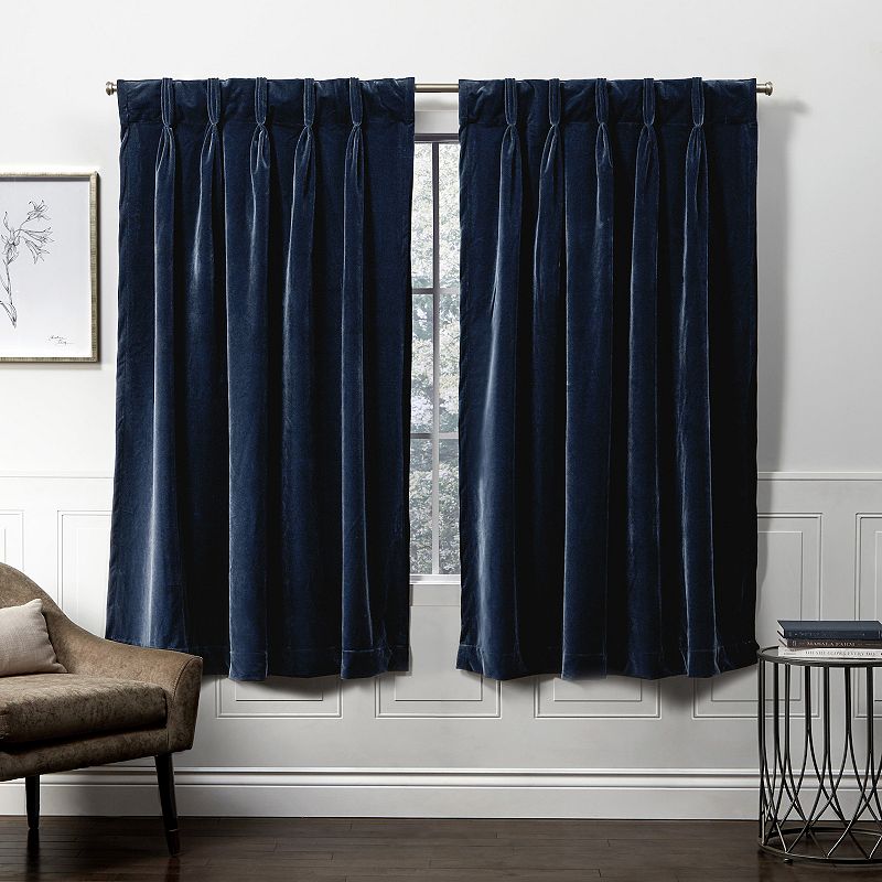 Exclusive Home 2-pack Velvet Heavyweight Window Curtains