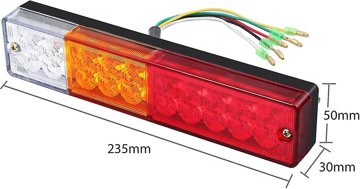 X Led Taillights Reversing Lights Brake Turn Signal Lighting Taillight 40 Led Univesel 12v For