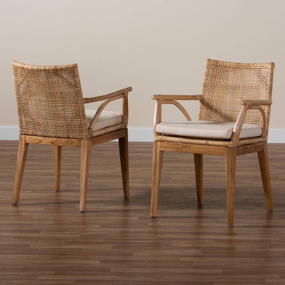 bali  pari Storsel Natural Brown Dining Chair (Set of 2) 232-2P-13251-HD